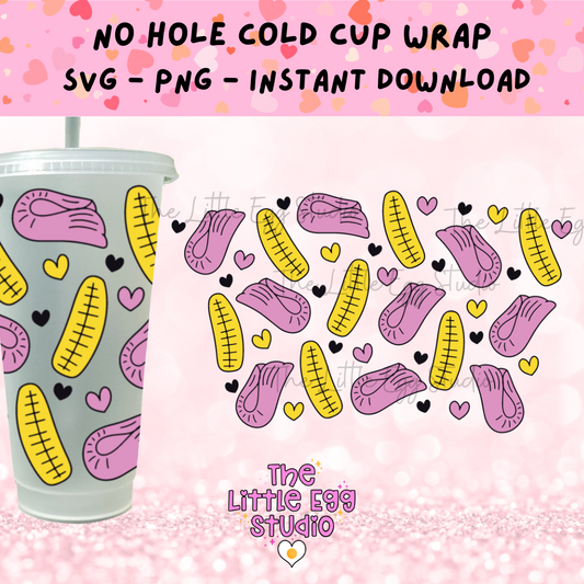 Shrimp Banana Cold Cup SVG