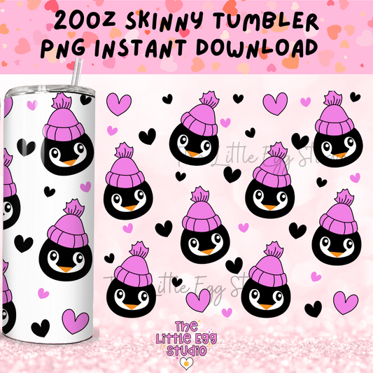 Penguin Skinny Tumbler PNG